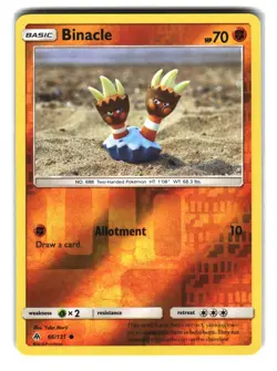 Binacle 66/131 Forbidden Light Pokemon Card Reverse Holo - Image 1