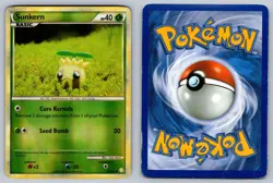 Sunkern 85/123 Reverse Holo Common HeartGold & SoulSilver Pokemon Damaged - Image 3