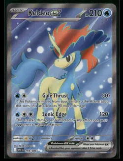 Pokemon Keldeo ex Ultra Rare 159/086 WHT SV: White Flare NM - Image 1