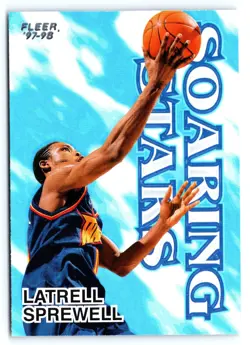 1997-98 Fleer - Soaring Stars Latrell Sprewell #17 SS - Image 1