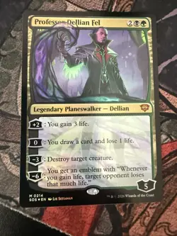 Professor Delian Fel Foil. Secrets Of Strixhaven - Image 1