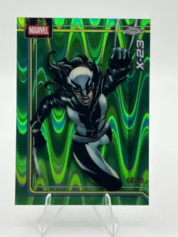 2026 TOPPS CHROME MARVEL X-23 58/99 GREEN WAVE REFRACTOR A108 - Image 1