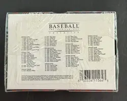 1994 Upper Deck Ken Burns Baseball The American Epic Complete Set Factory Sealed - Image 2