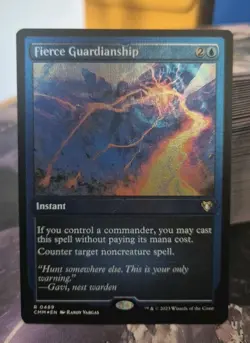 FOIL ETCHED Fierce Guardianship Commander Masters MTG Magic SeePhotos - Image 1