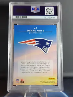 2024 Panini Certified Drake Maye Franchise Foundations PSA 10 LOW POP #7 - Image 2