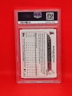 2022 Topps Chrome Sonic - Shohei Ohtani #1 B & W RayWave Refractor - PSA 10 - Image 2