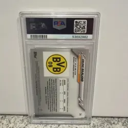 2019-20 Topps Chrome UCL Erling Haaland #74 RC Rookie PSA 10 Gem Mint - Image 2