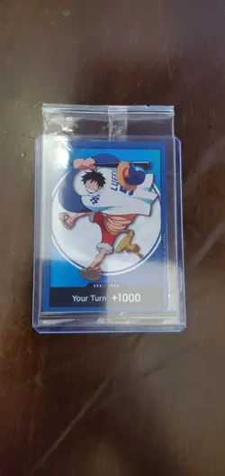 2026 Dodgers x One Piece Monkey D. Luffy DON!! Promo Card SEALED 7/2 - Image 1
