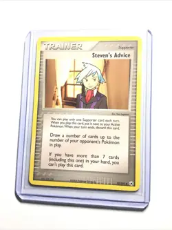 STEVEN'S ADVICE - 92/101 - EX Hidden Legends - Uncommon - Pokemon Card - NM - Image 1
