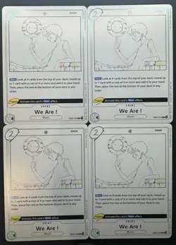 One Piece CCG EB02-020 We Are! Event Rare Playset (4 cards total) NM - Image 1