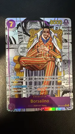 One Piece OP16 The Time of Battle Borsalino OP16-073 Special Foil Manga ENG. - Image 1