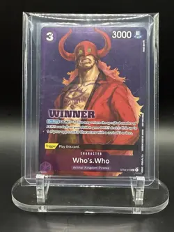 One Piece Who’s-Who Winner Promo ST04-010 Tournament Prize Card NM/Mint - Image 4