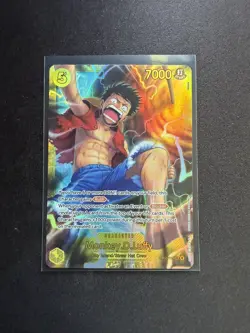 One Piece Adventure on Kami’s Island Monkey D Luffy OP15-119 Secret Rare SEC NM - Image 1