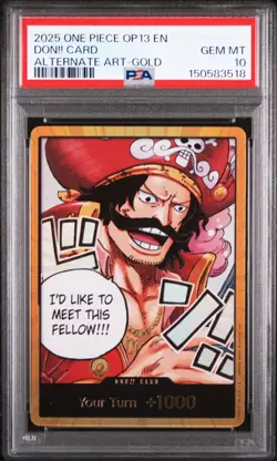 2025 ONE PIECE OP13-CARRYING ON HIS WILL GOLD DON AND LEADER PSA 10 - Image 1