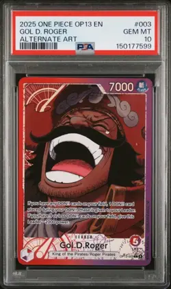 2025 ONE PIECE OP13-CARRYING ON HIS WILL GOLD DON AND LEADER PSA 10 - Image 3