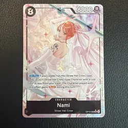 One Piece Card Game Nami OP15-086 Adventures on Kami's Island Alt Art Foil NM - Image 1