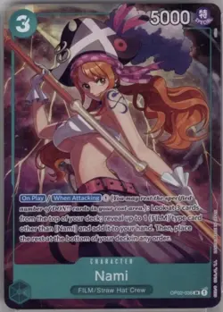 Bandai One Piece CCG Nami OP02-036 English Foil Premium BS Vol.1 - Image 1