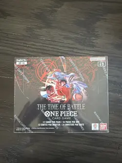 One Piece THE TIME OF BATTLE Booster box NEW FACTORY SEALED - Image 1