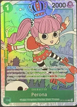 One Piece Perona OP12-034 Super Rare Foil NM - Image 1
