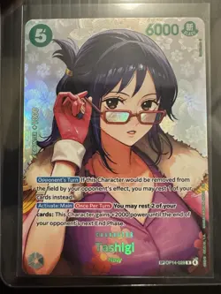 One Piece OP14 Tashigi SP Special Card Full Art Parallel NM English OP14-029 GEM - Image 1