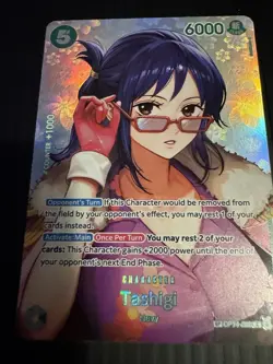 One Piece OP14 Tashigi SP Special Card Full Art Parallel NM English OP14-029 GEM - Image 4