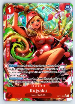 Kujyaku (Alternate Art) OP11-004 One Piece A Fist of Divine Speed Foil NM - Image 1