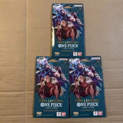 One Piece TCG English OP-08 Two Legends 12-Card Sleeved Booster Pack Lot of 3 - Image 1