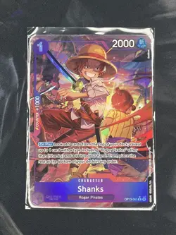 2025 One Piece Shanks OP13-065 Alt Art SR Carrying on His Will Holo Foil NM - Image 1