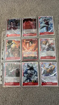 ONE PIECE Card Bundle Lot of 54 Cards in Binder Keeper Pages Lot #79 - Image 4