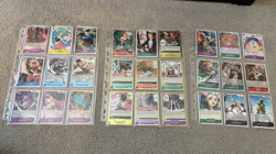 ONE PIECE Card Bundle Lot of 54 Cards in Binder Keeper Pages Lot #82 - Image 1