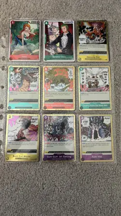 ONE PIECE Card Bundle Lot of 54 Cards in Binder Keeper Pages Lot #82 - Image 3