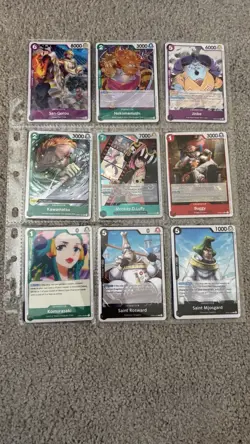 ONE PIECE Card Bundle Lot of 54 Cards in Binder Keeper Pages Lot #82 - Image 4