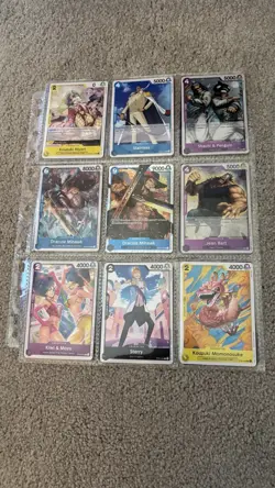 ONE PIECE Card Bundle Lot of 54 Cards in Binder Keeper Pages Lot #83 - Image 3