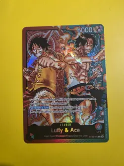 Luffy & Ace ST30-001 Leader Starter Deck EX Luffy & Ace One Piece English NM - Image 2