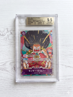 BGS 9.5 One Piece Monkey.D.Luffy BANDAI Card Games Fest 25-26 OP07-073 Japanese - Image 1