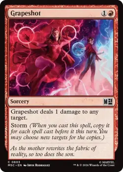 NM Foil Grapeshot, MTG, Super Heroes, Magic the Gathering, 803 - Image 1