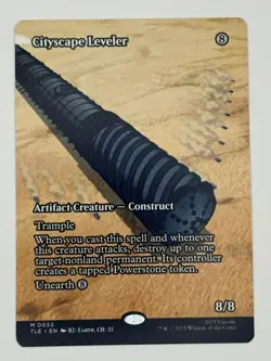 Cityscape Leveler 0053 Borderless Foil Avatar Lasr Airbender Eternal TLE MTG NM - Image 1