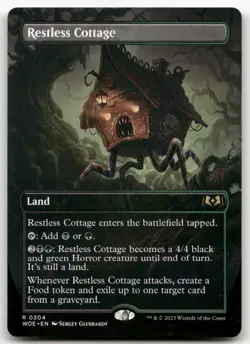 Restless Cottage (Borderless) #304 (NM) Wilds of Eldraine WOE Magic MTG - Image 1