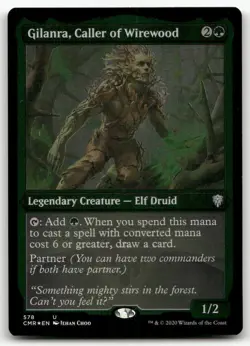 Gilanra, Caller of Wirewood (Foil Etched) #578 NM Commander Legends Magic MTG - Image 1