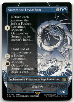 Summon: Leviathan (Borderless) #361 (NM) Final Fantasy FIN Magic MTG - Image 1