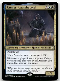 Ramses, Assassin Lord #39 (NM) Dominaria United DMC Magic MTG - Image 1