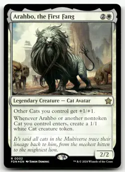Arahbo, the First Fang #2 (Foil) (NM) Foundations FDN Magic MTG - Image 1