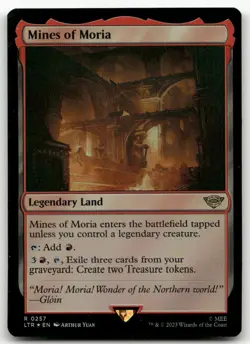 Mines of Moria #257 (Foil) (NM) Lord of the Rings LTR Magic MTG - Image 1
