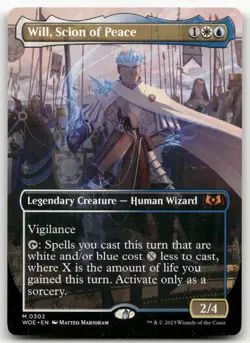 Will, Scion of Peace (Borderless) #302 (NM) Wilds of Eldraine WOE Magic MTG - Image 1