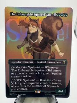 The Unbeatable Squirrel Girl ** FOIL BORDERLESS ** Marvel Super Heroes NM MTG - Image 1