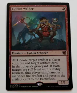 Goblin Welder Duel Decks 2018 Mythic Foil EN Red 35 NM-MINT MTG - Image 1