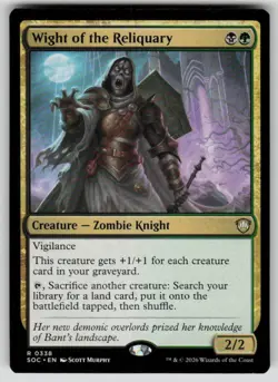 Wight of the Reliquary Rare Commander: Secrets of Strixhaven 338 MTG NM 2026 - Image 1