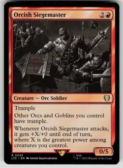 Orcish Siegemaster Commander: The Lord of the Rings 33 MTG NM - Image 1