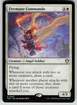 Firemane Commando Rare Commander: Secrets of Strixhaven 145 MTG Near Mint 2026 - Image 1