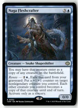 Naga Fleshcrafter 52 Rare Tarkir: Dragonstorm Magic: The Gathering Near Mint - Image 1